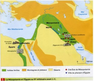 Carte-de-la-Mesopotamie-et-de-l-Egypte-au-IIIe-millenaire-avant-JC-extrait-du-manuel-Nathan-6e